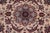 Shabby Chic Pak-Persian Ivory/Aubergine Wool Rug - 9'2'' X 12'8'' For Sale - Image 4 of 9