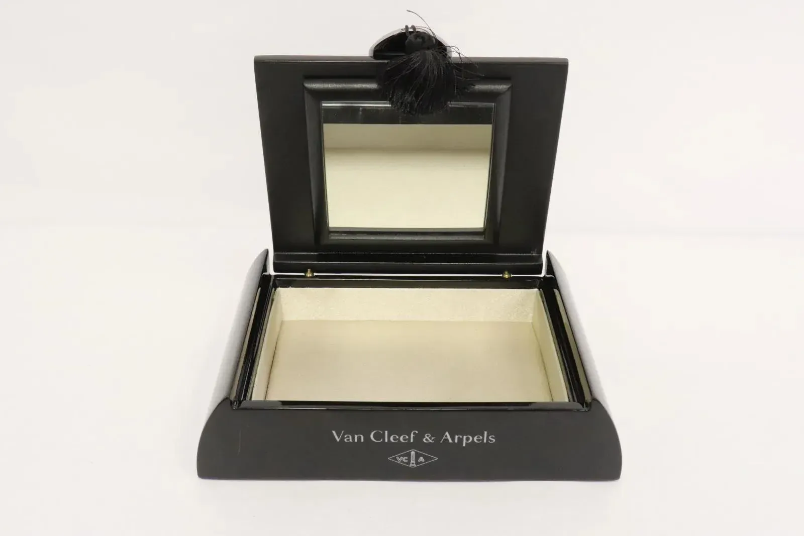Black Lacquer Van Cleef & Arpels Jewelry Box | Chairish