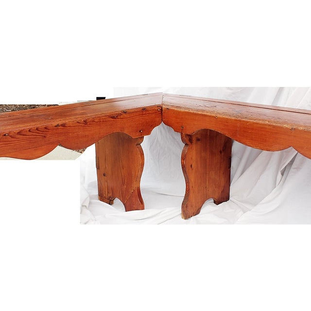 Antique Danish L-Shape Bench For Sale - Image 11 of 12