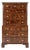 Antique English Walnut Chest, 1700s For Sale