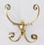 1920s Antique French Brass Coat & Hat Racks Wall Hooks - A Pair For Sale - Image 5 of 8