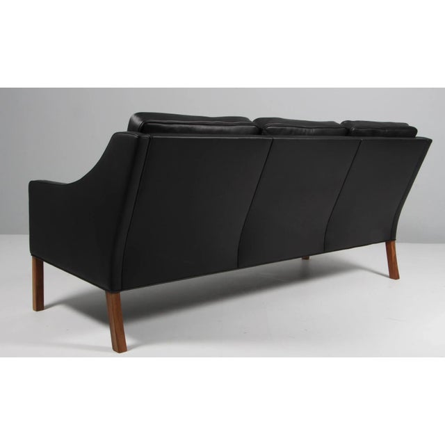 Wood Model 2209 3-Seater Sofa attributed to Børge Mogensen for Fredericia, Denmark For Sale - Image 7 of 8