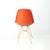 Orange Orange Eiffel Shell Chair by Charles and Ray Eames for Herman Miller, 1960s For Sale - Image 8 of 14
