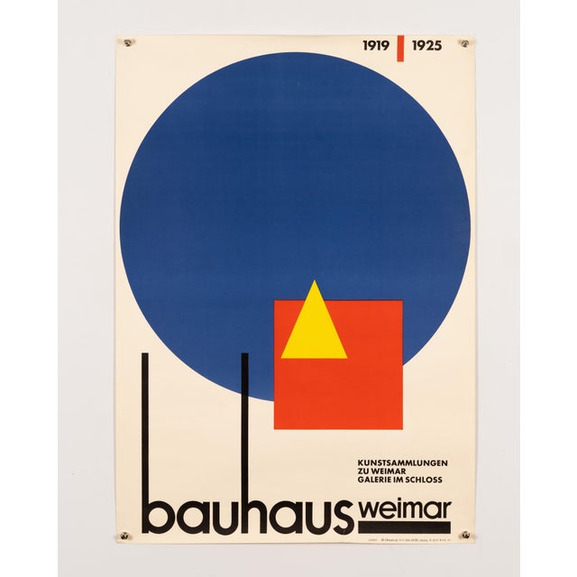 Bauhaus Weimar Exhibition Poster by Artur Liebig, 1968 For Sale - Image 3 of 9