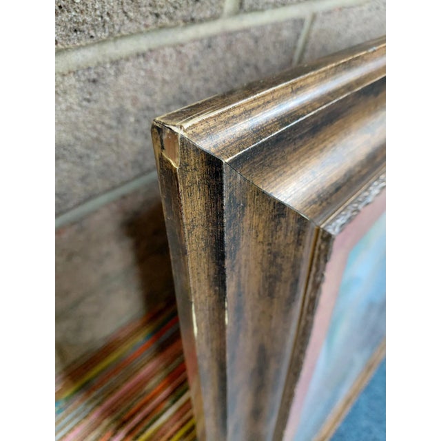 Wood Framed Dennis Carney Giclée "Golden Iris Ii" Print For Sale - Image 7 of 12