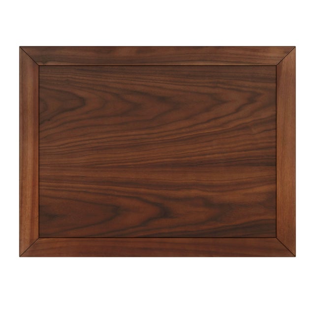 Brown Nora 21 in. W Rectangular Wood 2 Drawer Nightstand with Open Shelf, Walnut For Sale - Image 8 of 9
