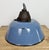 Industrial Blue Enamel and Cast Iron Pendant Lamp, 1960s For Sale - Image 15 of 18
