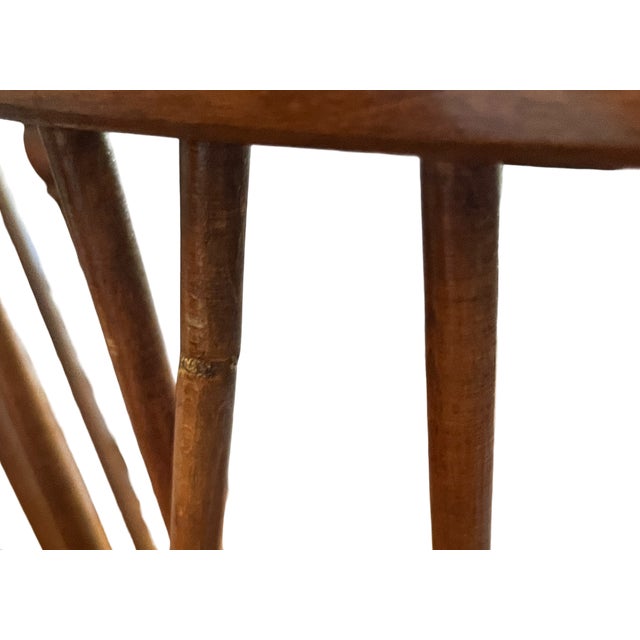 Set of Four Vintage Windsor Dining Chairs in Nutmeg Finish — Two Ethan Allen & Two Companion Chairs For Sale - Image 18 of 18
