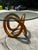Up for consideration is a beautiful wooden knot dining table with a glass top. This would look lovely in your home, and it...