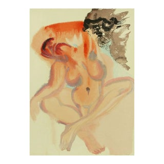 1960s Salvador Dali Woodcut Purgatory 3 Indolent Ones For Sale
