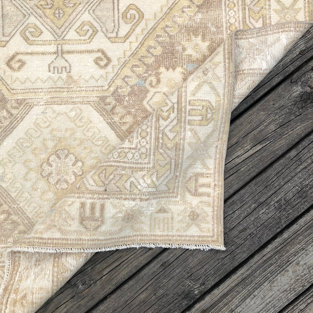Textile Vintage Kazak Rug | 4x7 For Sale - Image 7 of 7