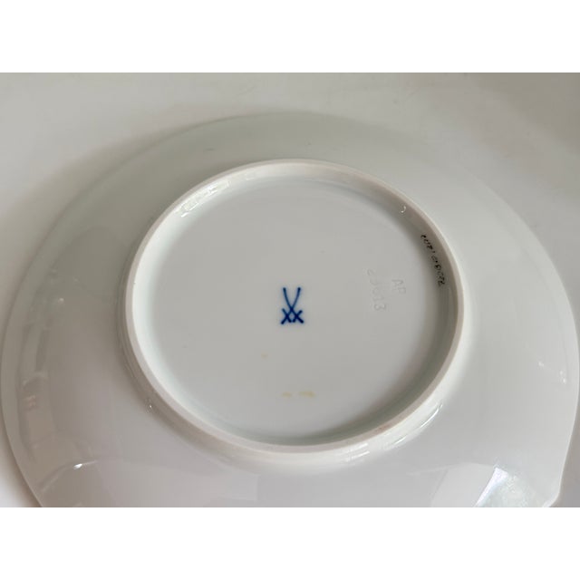 Form Wellenspiel with Relief Decor Summer Meadow Tea Cup with Saucer from Meissen, 1990s, Set of 2 For Sale - Image 9 of 10