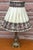 Empire Brass Table Lamp with Fabric Shade, 1960s For Sale - Image 4 of 9