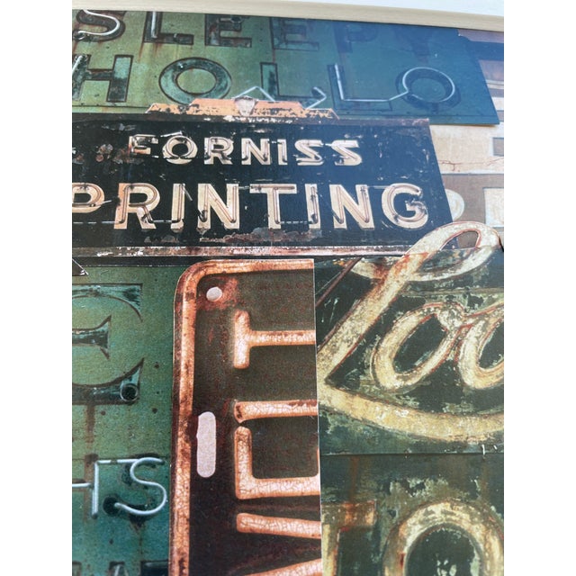 2007 Valerie Fleming Chattanooga Neon Sign Photographic Collage For Sale - Image 6 of 9