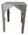 Square Cast Aluminum Side End Table With Moroccan Vibe For Sale