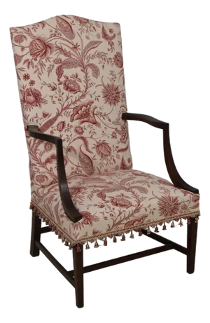 Kittinger Colonial Williamsburg Cw-13 Inlaid Mahogany Lolling Chair
