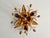 Floral Ceiling Light in Gilded Metal, Italy, 1970s For Sale - Image 15 of 15