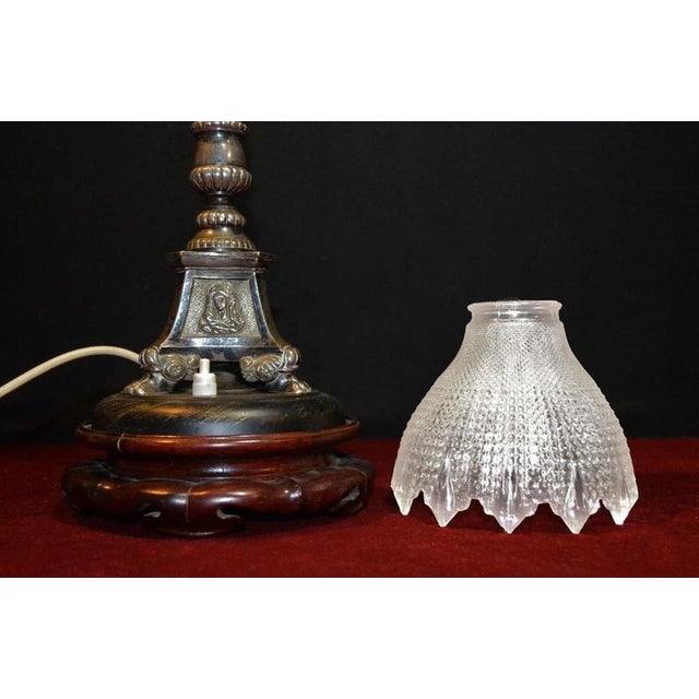 Edwardian Silver Plate Ecclesiastical Altar Table Lamp, 1910 For Sale - Image 14 of 18