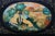 Folk Art Vintage Russian Hand-Painted Papier-Mâché Lacquer Trinket Box For Sale - Image 3 of 12