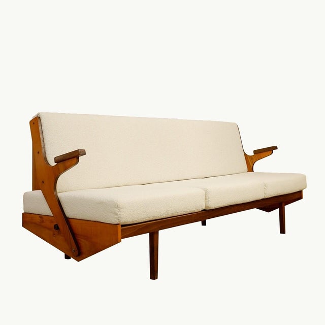 Mid-Century Convertible Sofa from Opp Drevovyroba, 1970s For Sale - Image 10 of 10
