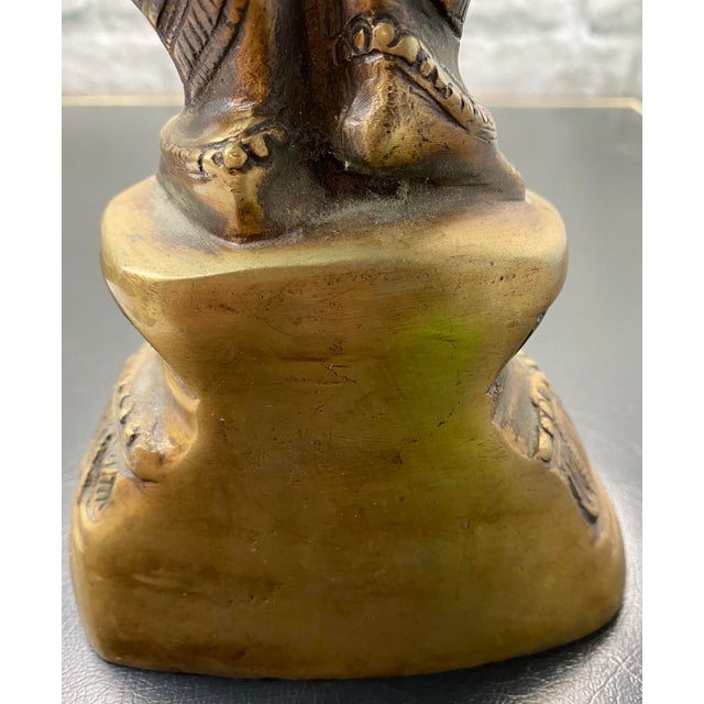 Vintage Lord Krishna Bronze Statue Chairish