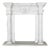 Grand Neoclassical White Marble Fireplace For Sale