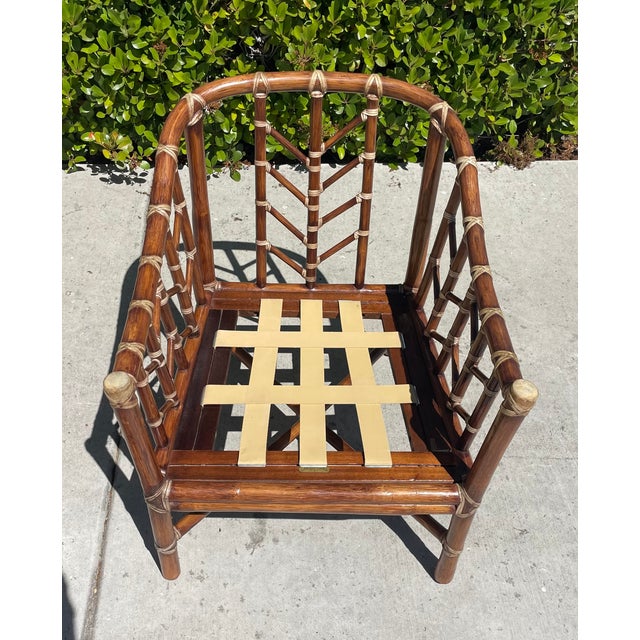 Authentic McGuire Lounge Chair, New Lee Jofa Cushions For Sale - Image 10 of 17