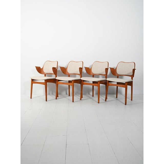 Danish Chairs by Hans Olsen for Bramin, 1957, Set of 4 For Sale - Image 10 of 10
