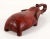 Carved Chinese Elephant Opium Pillow in Oxblood Red For Sale - Image 9 of 12