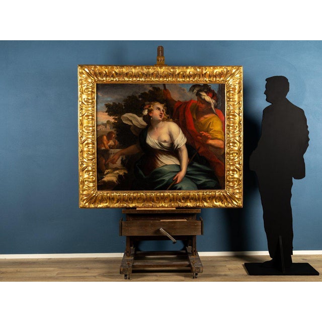Baroque Gio Raffaele Badaracco, Rachel and Jacob, 1600s, Oil Painting For Sale - Image 3 of 7