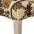 Floral Bench With Painted Wood Frame For Sale - Image 4 of 4