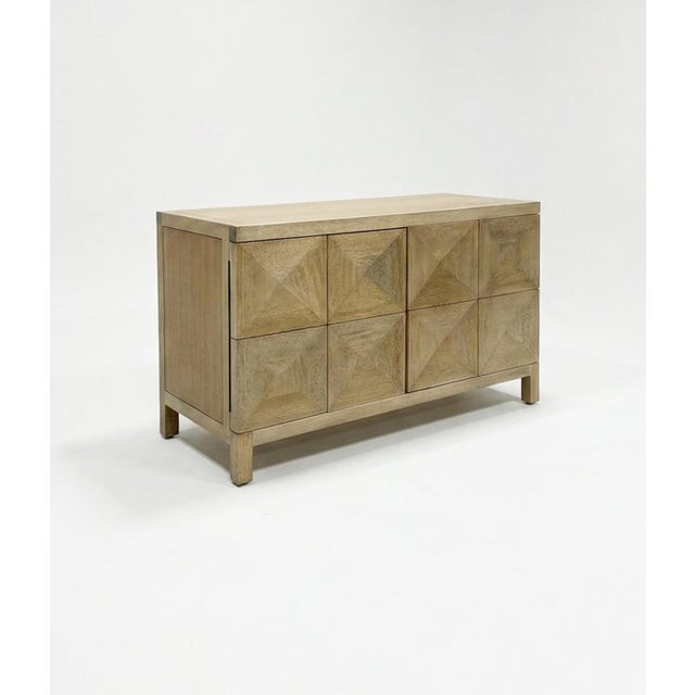 Contemporary Noir Quadrant 2-Door Sideboard Credenza, Attributed For Sale - Image 3 of 4