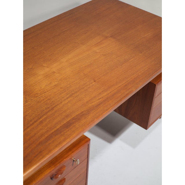 Freestanding FM60 Desk in Teak by Kai Kristiansen for Feldballes Møbelfabrik, 1960s For Sale - Image 15 of 18
