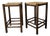 1970s Vintage Rush Seat Stools in the Style of Charlotte Perriand For Sale