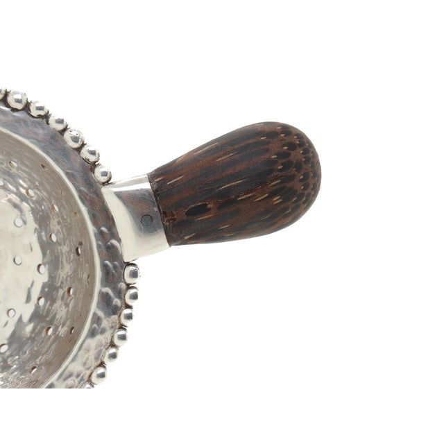 John Hardy Sterling Silver & Palm Wood Tea Strainer For Sale - Image 11 of 11