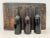 Wine 19th Century Stitched Leather Wine Bottle Storage Case With Three Old Bottles For Sale - Image 8 of 12