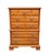 French Country Sumter Cabinet Co. Sterling Oak Collection Country French 37" Chest on Chest 1806 For Sale - Image 3 of 14