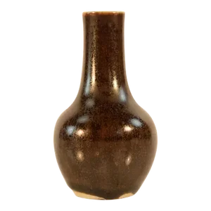 18th Century Chinese Monochrome Dark Brown Glaze Vase