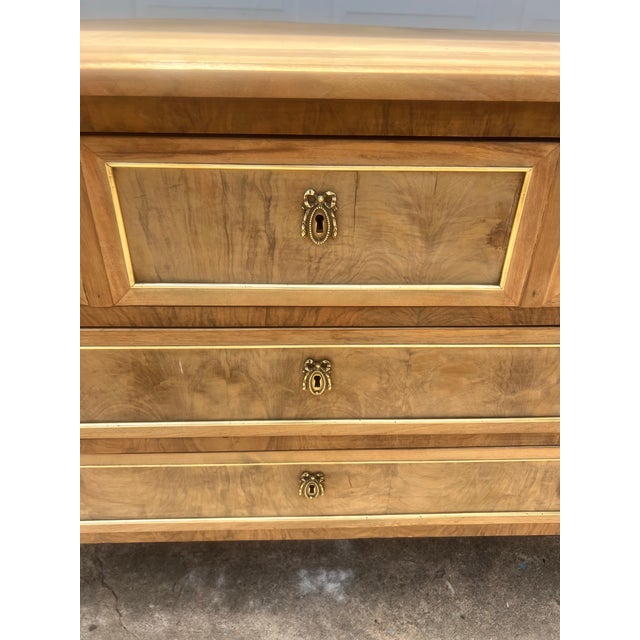 Late 19th Century French 19th Century Louis XVI Bleached Walnut Chest of Drawers / Commode For Sale - Image 5 of 12