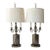 Mid Century French Empire Aged Brass Footed Table Lamps by Frederick Cooper For Sale