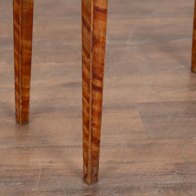 19th Century Swedish Folk Art Painted Side Table With Drawer For Sale - Image 10 of 11