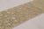 Contemporary Rug & Kilim’s Block Print Runner With Gold & Beige-Brown Geometric Pattern For Sale - Image 3 of 10