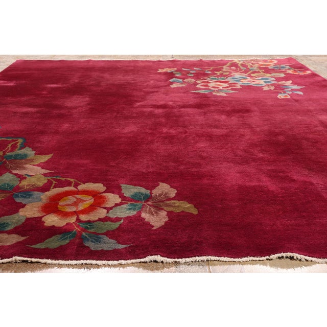 Antique Chinese Art Deco Rug, 08'09 X 11'06 For Sale - Image 13 of 14