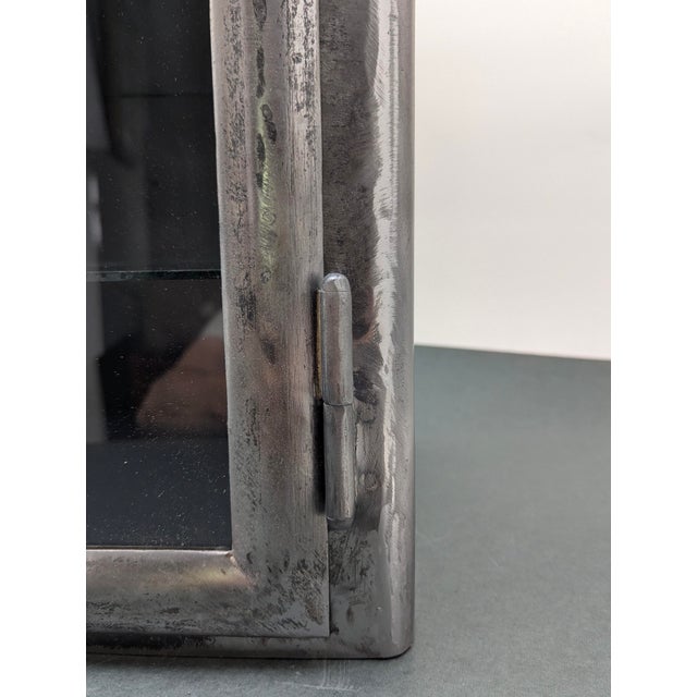 Vintage Steel Medicine Wall Cabinet, 1920s For Sale - Image 9 of 18