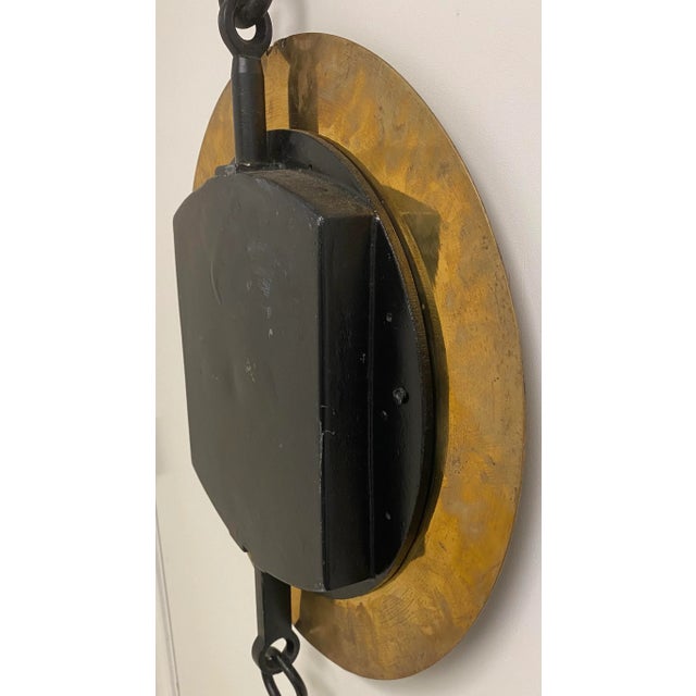 Metal Huge Antique Brass Salter Spring Balance Scale Model 85 T With 1120 Lb Capacity Made in England - Circa 1900 For Sale - Image 7 of 12