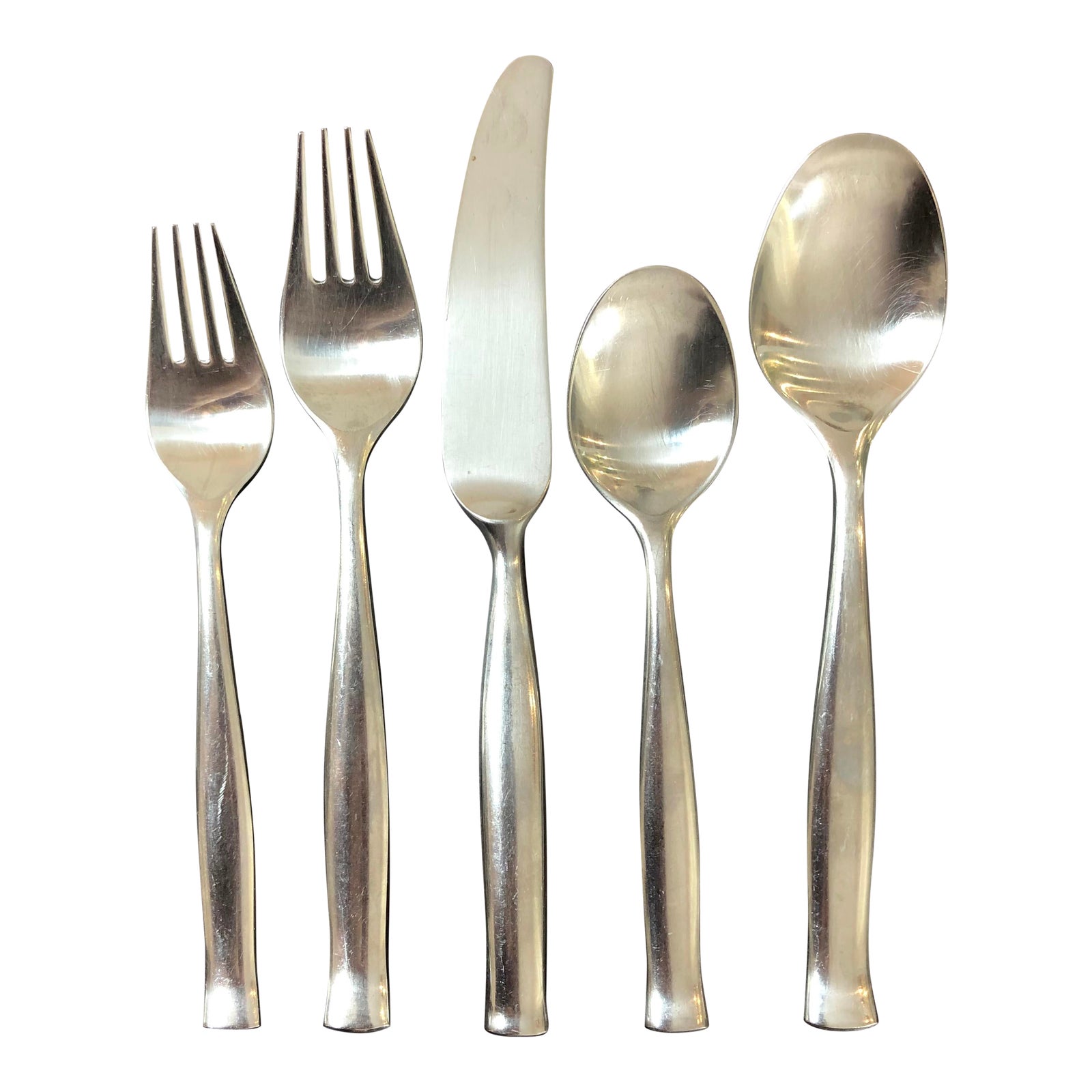 Vintage Dansk Elsinore Danish Modern Stainless Flatware Set 48 Pieces