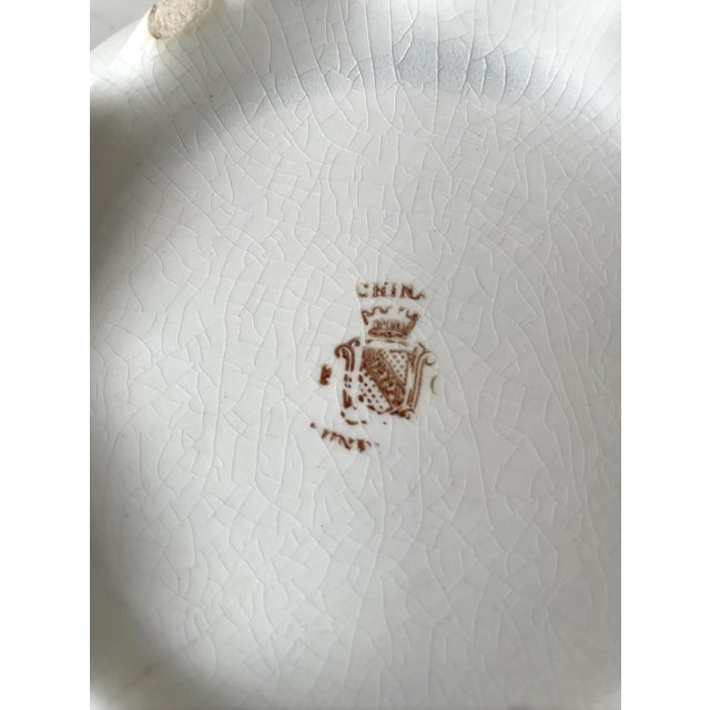 Antique French Faience Reverbere Fin Floral Tureen With Lid For Sale In New York - Image 6 of 6