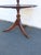 Brown 1940s Mahogany 3 Tiers Carved Pie Crust Round Side End Table 6911 For Sale - Image 8 of 10