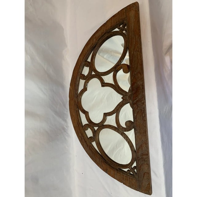Ornate Segmented Arch Wall Mirror For Sale - Image 10 of 11