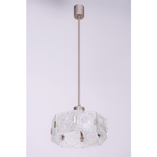 Silver Mid-Century Chandelier from J. Bejvl for Kamenický Šenov, Czech, 1960s For Sale - Image 8 of 11